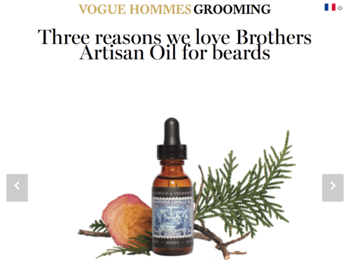 Vogue Paris - Three Reasons We Love Brothers Artisan Oils