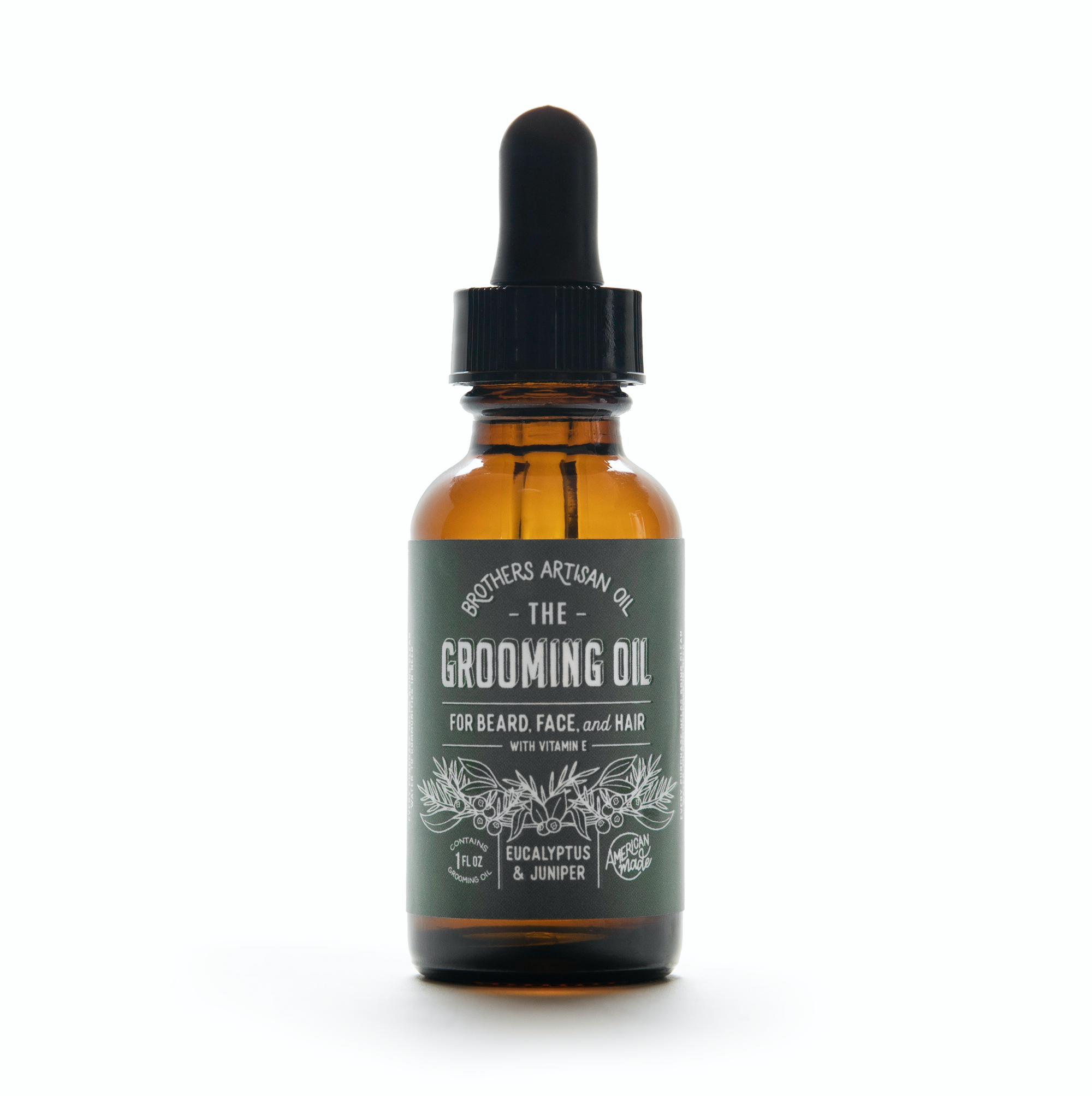 beard oil, face oil, hair oil- Eucalyptus and Juniper Grooming Oil